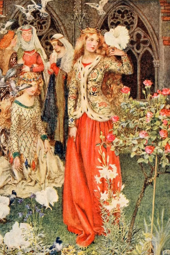 2. Vua Arthur và bằng hữu Lancelot: Huyền thoại về vua Arthur và Lancelot có lẽ đã quá nổi tiếng. Tuy nhiên, điều đã khiến 2 người bạn thân xung đột lại đến từ một người phụ nữ mang tên Guinevere. Câu chuyện về nàng Guinevere xảy và trong khoảng năm 1136 TCN. Guinevere là con gái của đức vua Leodegrance xứ Cameliard. Vua Arthur đã yêu say đắm Guinevere, lập bà làm nữ hoàng, đồng thời thành lập nên Hội bàn tròn - tiền đề cho một bộ máy chính phủ bình đẳng. Tuy nhiên, vua Arthur đã bị hiệp sĩ trung thành và kiêu hãnh nhất của mình là Hiệp sĩ Lancelot “qua mặt”. Bằng sự quyến rũ của bản thân, Guinevere đã gục ngã và lao vào vòng xoáy tình ái cùng Lancelot. 