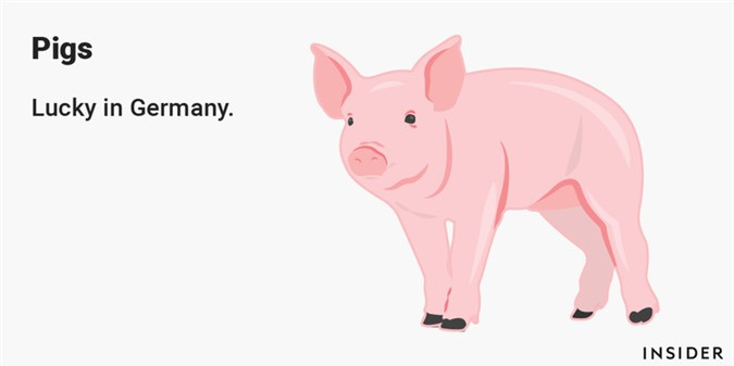##sc### Lợn: Ở Đức, những chú lợn chính là biểu tượng của sự giàu có và thịnh vượng. 