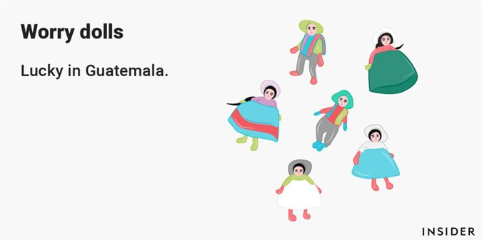 ##sc### Búp bê "lo lắng": Đây là biểu tượng may mắn ở Guatemala. Theo dân gian, những người khó ngủ có thể chia sẻ những lo lắng của mình với con búp bê này để vơi đi những nghĩ suy và có thể chìm vào giấc ngủ. 