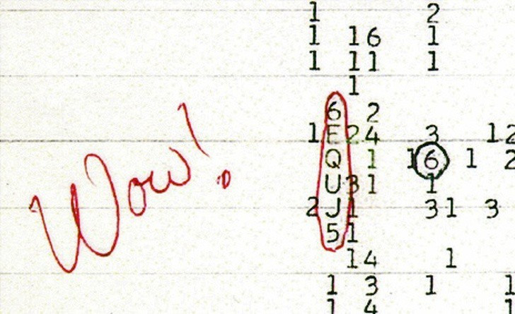 3. Tín hiệu ngoài không gian: Các fan của dòng phim khoa học viễn tưởng chắc cũng không lạ gì câu chuyện này. Năm 1997, khoa học nhận được một tín hiệu kỳ lạ từ ngoài vũ trụ. Nó baatsa ngờ và kỳ lạ đến mức họ đặt cho nó cái tên là Wow! Kể từ khi nhận được tín hiệu, khoa học đã lao tâm khổ tứ, tìm mọi cách để giải mã, tìm ra nguồn gốc nó đến từ đâu mà không thể. Bởi vậy, nhiều người đã tin rằng đây là tín hiệu của người ngoài hành tinh. 