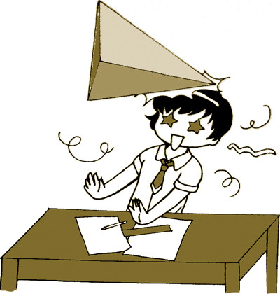 5. Vẽ hình không gian: phần khuất là nét đứt khúc thì lại vẽ nét liền, quên ký hiệu góc vuông, cạnh bằng nhau... Câu cuối phải vẽ thêm đường mới để chứng minh, nhưng chỉ vẽ ra nháp, quên vẽ vào giấy.