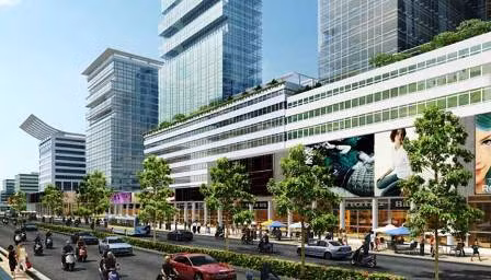 Trung tâm tài chính - văn phòng của thành phố mới BD.