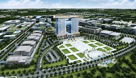 Tổng thể trung tâm hành chính tập trung của Thành phố mới BD.