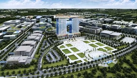 Tổng thể trung tâm hành chính tập trung của Thành phố mới BD.