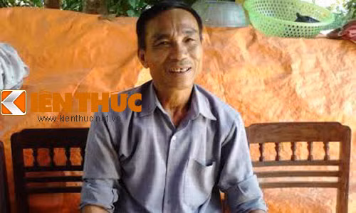 Ông Nguyễn Công Bảy, bố của Công Phượng. Ảnh: Lê Quang.