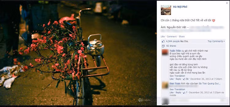 Nhiều dân mạng còn bày tỏ sự háo hức chờ đón Tết âm lịch cổ truyền đang đến rất gần.
