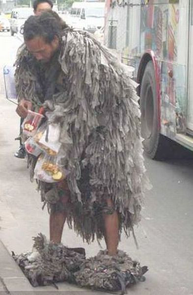 Thời trang của ăn mày.