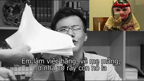 Những phân cảnh hài hước trong clip "Sếp không đòi hình"...