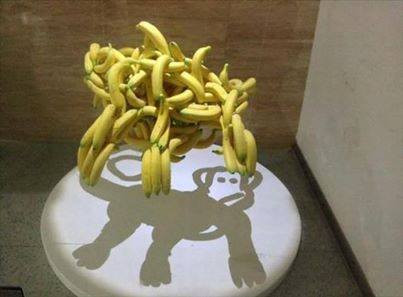 Đỉnh cao của nghệ thuật xếp chuối.