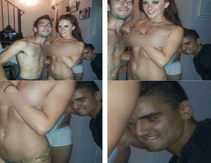 Dán mắt vào người đẹp.