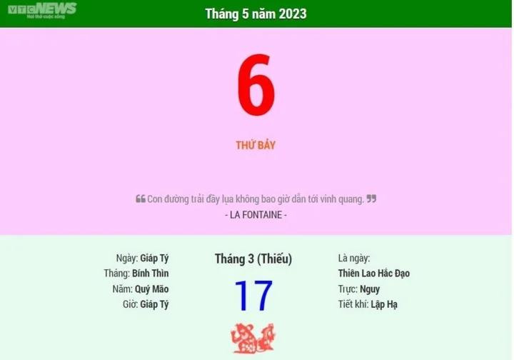 Ngay Lap ha 2023 la ngay nao?