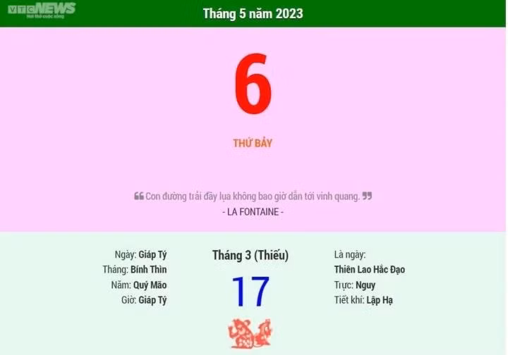 Ngay Lap ha 2023 la ngay nao?