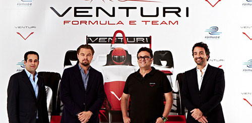 Leonardo DiCaprio ra mắt đội đua xe điện Venturi của riêng mình.
