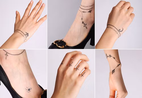 Trào lưu xăm mình tạm thời bằng hình dán do bị ảnh hưởng bởi các minh tinh tuổi teen và nữ ca sĩ của những ban nhạc rock phương Tây.