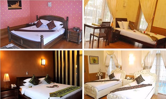 Cận cảnh thiết kế phòng ngủ. Royal Kumudra có tổng cộng khoảng 90 phòng nghỉ dưỡng.