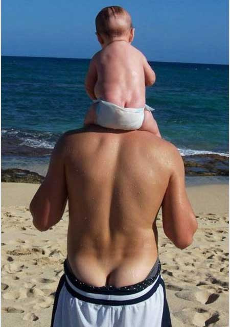 Sexy di truyền từ bố sang con.