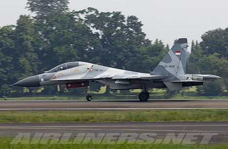 Hiện Không quân Indonesia đã có trong biên chế 13 tiêm kích Su-27/30.