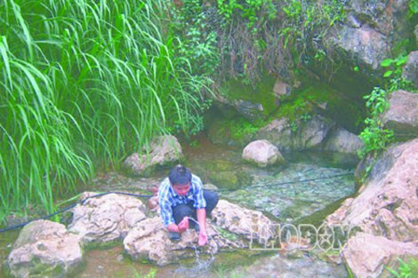 Nguồn suối lạnh ở Đồng Văn.