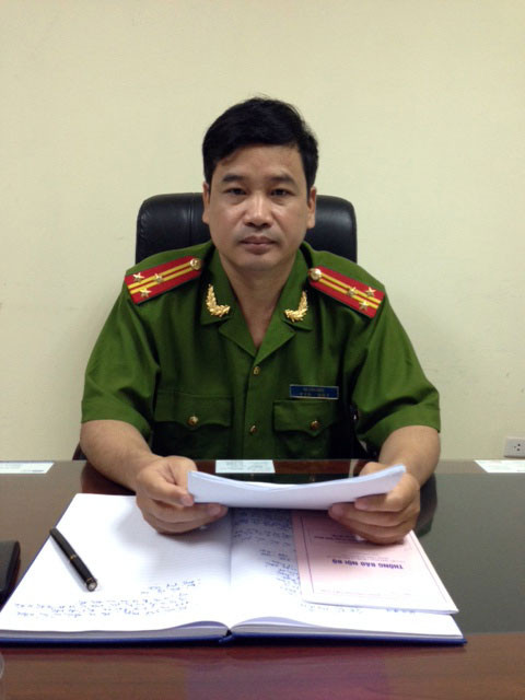 Thượng tá Tạ Văn Biên - Phó phòng PC50.