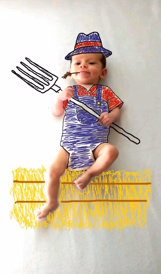 "Tôi muốn những bức hình của con trai tôi trở nên sống động hơn, có gì đó khác và độc đáo hơn một chút", Amber nói.