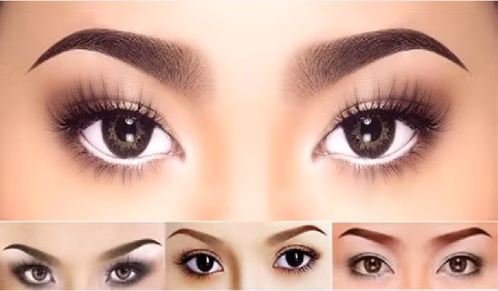 Chuyên gia phun thêu khám và tư vấn lựa chọn màu lông mày phù hợp cho khách hàng.