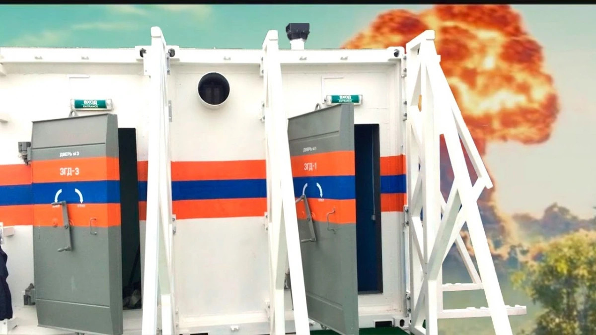 Nga sản xuất hàng loạt hầm trú bom di động chống bức xạ Nga san xuat hang loat ham tru bom di dong chong buc xa