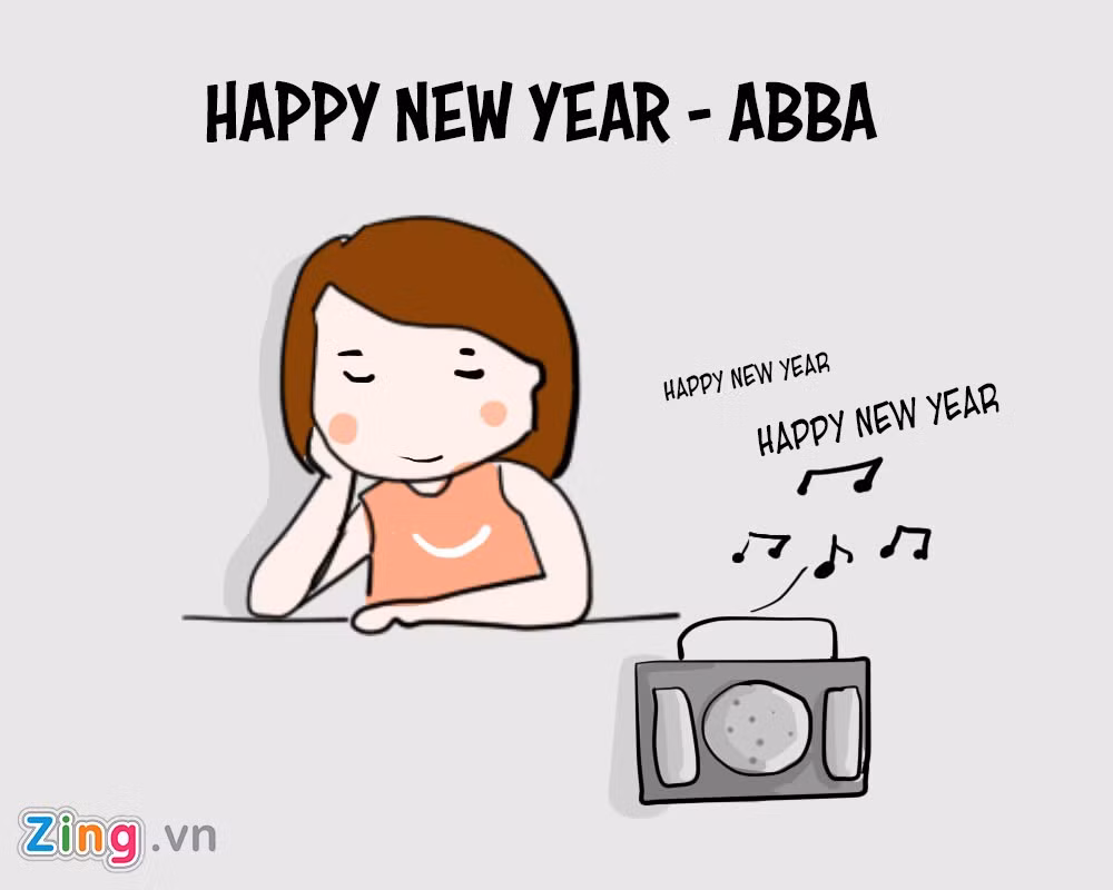 Trong ký ức của những 9X đời đầu, Tết không hề có bài Ngày Tết quê em hay Ngày xuân long phụng sum vầy. Ngày ấy, khi giai điệu ca khúc Happy New Yearcủa nhóm ABBA vang lên từ chiếc đài casette, người ta lại thấy không khí Tết tràn ngập khắp nơi.