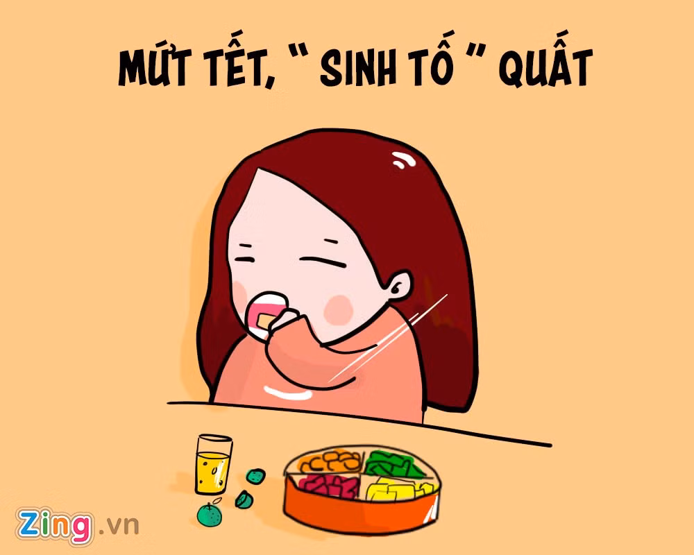 Bên cạnh bánh chưng, mứt là món khoái khẩu của trẻ em ngày xưa. Khoảng mùng 5 Tết, quất và đào bắt đầu rụng. Những quả quất chín được đem ra vắt lấy nước, rồi pha với chút đường, muối là có một ly nước hấp dẫn.