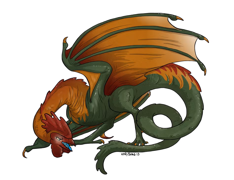 Cockatrice là một sinh vật huyền thoại nổi tiếng của châu Âu thời Trung Cổ. Nó được mô tả là một quái vật có đầu gà trống và phần thân sau của rồng với sức mạnh rất đáng sợ.