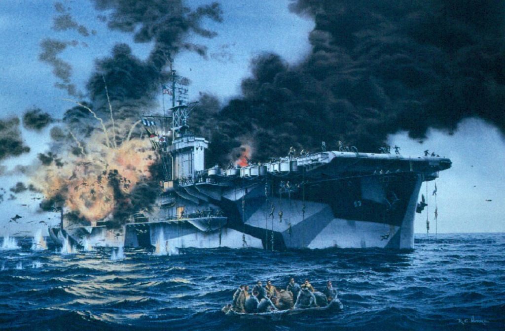 Trong tổng số 889 thành viên thủy thủ đoàn, 113 người đã thiệt mạng và mất tích. Đây là lần đầu tiên một tàu chiến Đồng minh bị máy bay cảm tử Nhật Bản đánh chìm.