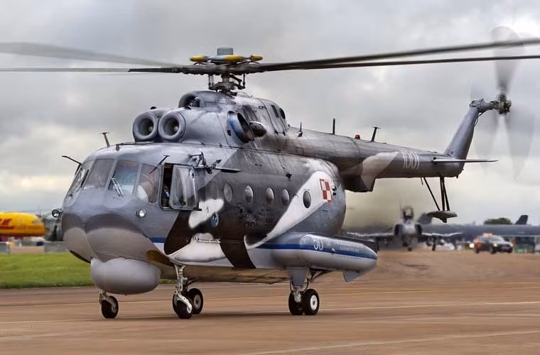 Lực lượng Không quân Hải quân Ba Lan chủ yếu trang bị các trực thăng - máy bay cánh bằng làm nhiệm vụ tuần tra, giám sát, tìm kiếm cứu nạn. Tất nhiên lực lượng này cũng có năng lực tác chiến chống ngầm với 14 trực thăng Mi-14 (trong ảnh) và 4 chiếc Kaman SH-2.