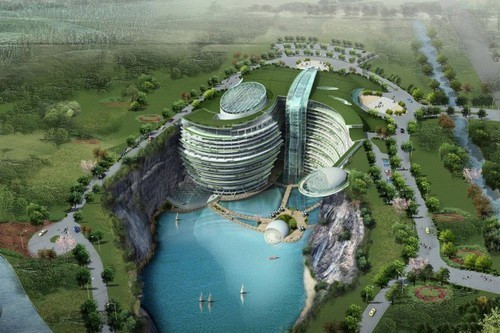 Khách sạn Waterworld được xây dựng trên một thác nước tại tỉnh Songjiang, Trung Quốc được tập đoàn Atkin làm chủ đầu tư và xây dựng. Khách sạn có đầy đủ các dịch vụ đặc biệt nhằm chăm sóc khách hàng khi đến nghỉ dưỡng nơi đây.