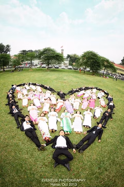 Hình trái tim cũng được nhiều nhóm bạn yêu thích.