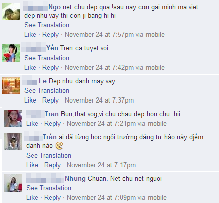 Cư dân mạng hết lời khen ngợi bài thi viết.