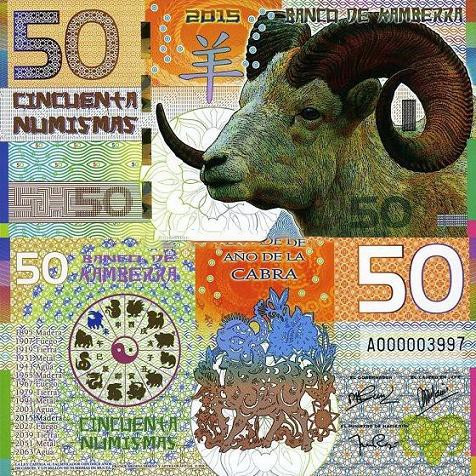 Thêm tiền 50 Numismas 2015 in hình dê của Úc nhằm chào mừng năm Ất Mùi.