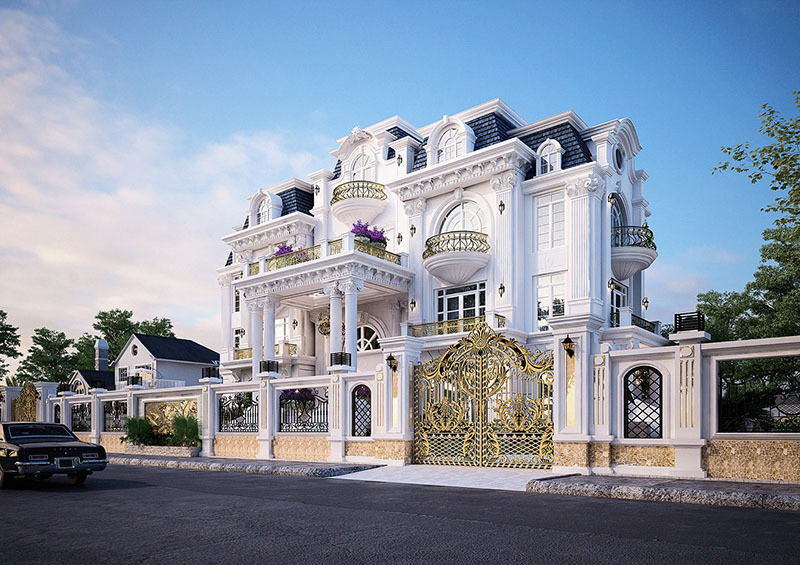 Cuộc sống thượng lưu trong những biệt thự tân cổ điển 3 tầng kiểu Pháp ảnh 6