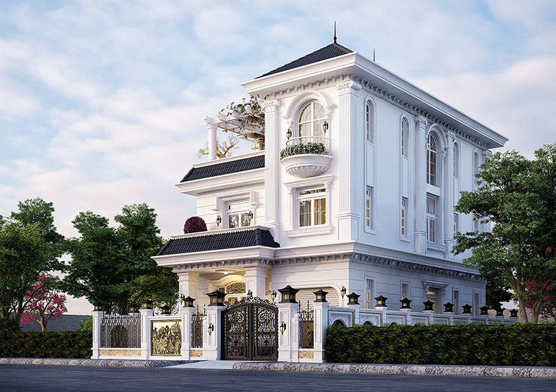 Cuộc sống thượng lưu trong những biệt thự tân cổ điển 3 tầng kiểu Pháp ảnh 14