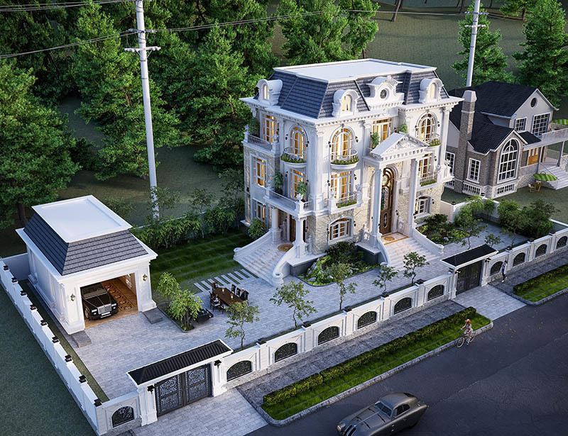 Cuộc sống thượng lưu trong những biệt thự tân cổ điển 3 tầng kiểu Pháp ảnh 5