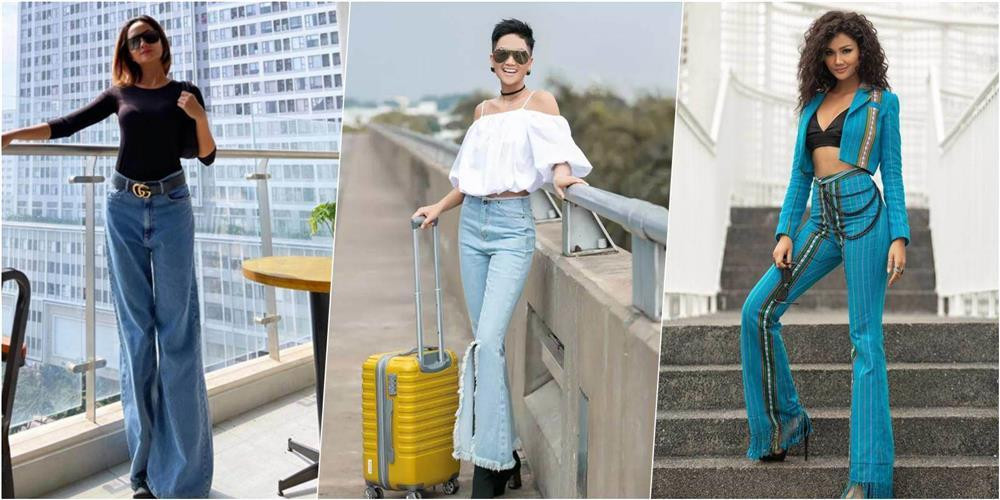 Vốn đã sở hữu chiều cao lý tưởng, món đồ này lại càng giúp đôi chân dài của nàng Hậu thêm miên man bất tận.