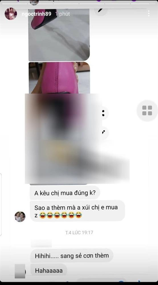 oạn hội thoại với những từ ngữ phản cảm của Ngọc Trinh, trợ lý Thúy Kiều và người bạn khi bàn luận về đôi giày. Thật khó để cư dân mạng chấp nhận ai đó thực hiện hành động phản cảm như thế này chứ đừng nói đến việc Ngọc Trinh là người nổi tiếng có sức ảnh hưởng trên mạng xã hội.