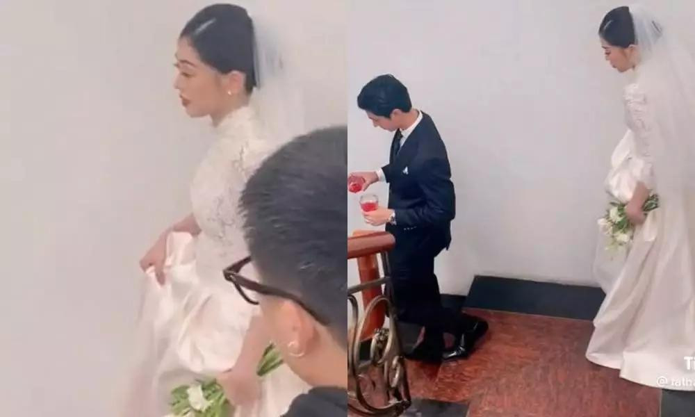 hững khoảnh khắc hiếm hoi khác về cô dâu - chú rể.