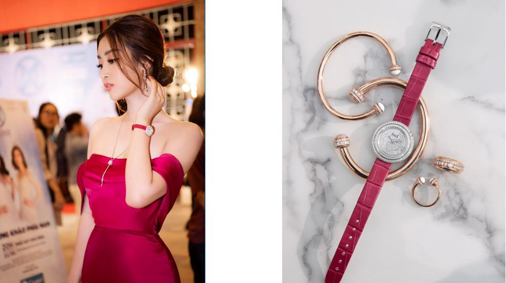 ỗ Mỹ Linh diện đồng hồ đến từ thương hiệu Piaget, được tiết lộ với giá 35.000 $, khoảng 870 triệu đồng, một con số không hề nhỏ..