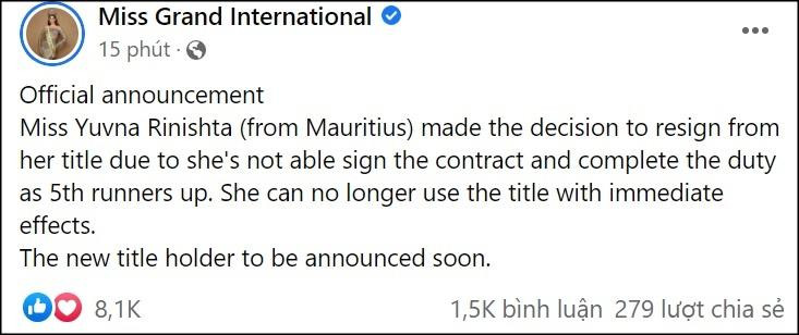 A hau 5 Miss Grand 2022 tung bang chung bi ep bo danh hieu