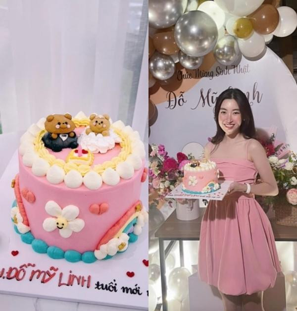 Mới đây, mạng xã hội lan truyền loạt ảnh ghi lại những khoảnh khắc tình cảm chưa từng công bố của Hoa hậu Việt Nam 2016 và ông xã thiếu gia thời điểm mới hẹn hò. Theo đó, Đỗ Mỹ Linh xuất hiện trong tiệc sinh nhật của mình. Trong khoảnh khắc chụp chung, cặp đôi được khen ngợi "xứng đôi vừa lứa". Nàng hậu sinh năm 1996 diện thiết kế váy hồng nữ tính. Dù chỉ trang điểm và xõa tóc nhẹ nhàng nhưng nàng Hậu vẫn ghi điểm với người hâm mộ