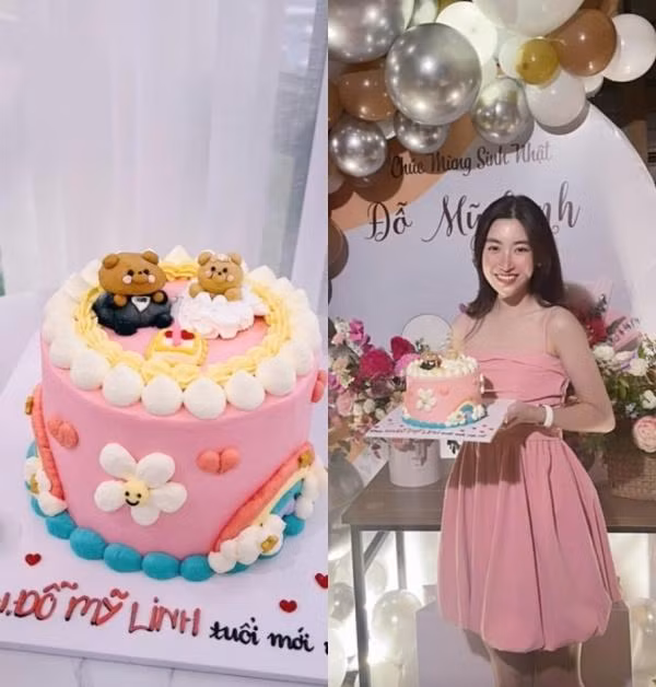 Mới đây, mạng xã hội lan truyền loạt ảnh ghi lại những khoảnh khắc tình cảm chưa từng công bố của Hoa hậu Việt Nam 2016 và ông xã thiếu gia thời điểm mới hẹn hò. Theo đó, Đỗ Mỹ Linh xuất hiện trong tiệc sinh nhật của mình. Trong khoảnh khắc chụp chung, cặp đôi được khen ngợi "xứng đôi vừa lứa". Nàng hậu sinh năm 1996 diện thiết kế váy hồng nữ tính. Dù chỉ trang điểm và xõa tóc nhẹ nhàng nhưng nàng Hậu vẫn ghi điểm với người hâm mộ