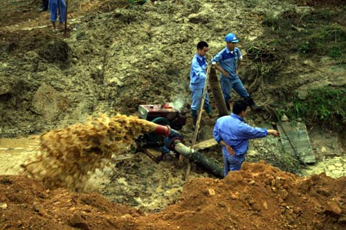 Nước sạch được cấp trở lại.