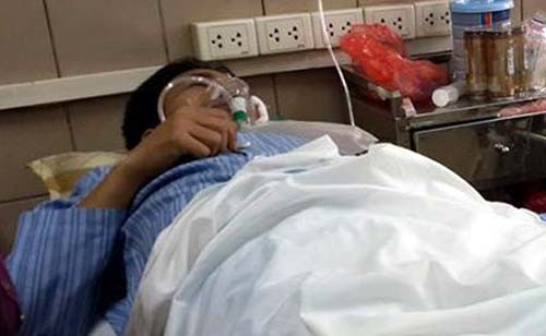 Bệnh nhân Sinh điều trị tại bênh viện.