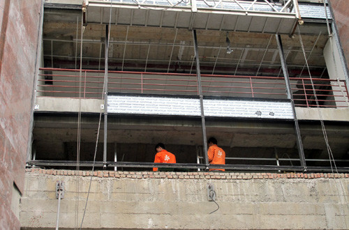 Công trình xây dựng nơi xảy ra vụ việc.