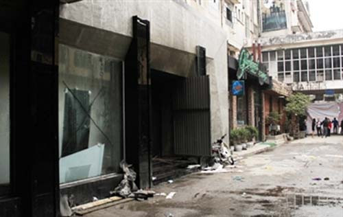 Hiện trường nơi xảy ra cháy khiến 6 người chết ngạt