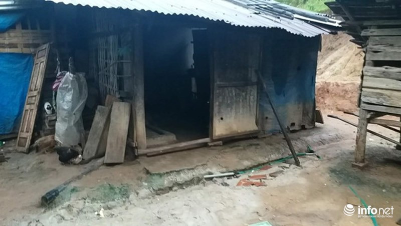 Ngôi nhà tồi tàn của gia đình Y Nhiêu.